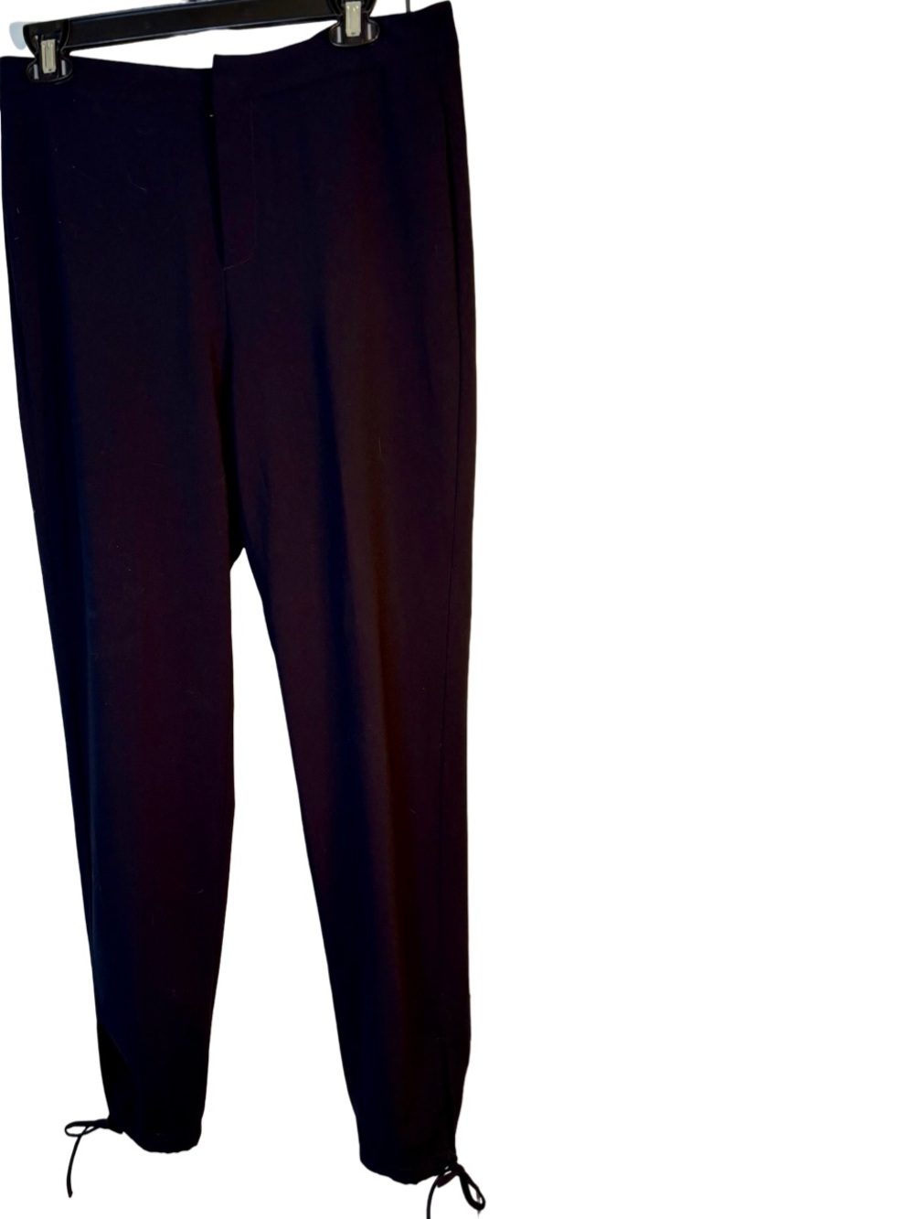 Zara Black Women's Slim Drawstring Hem Trousers